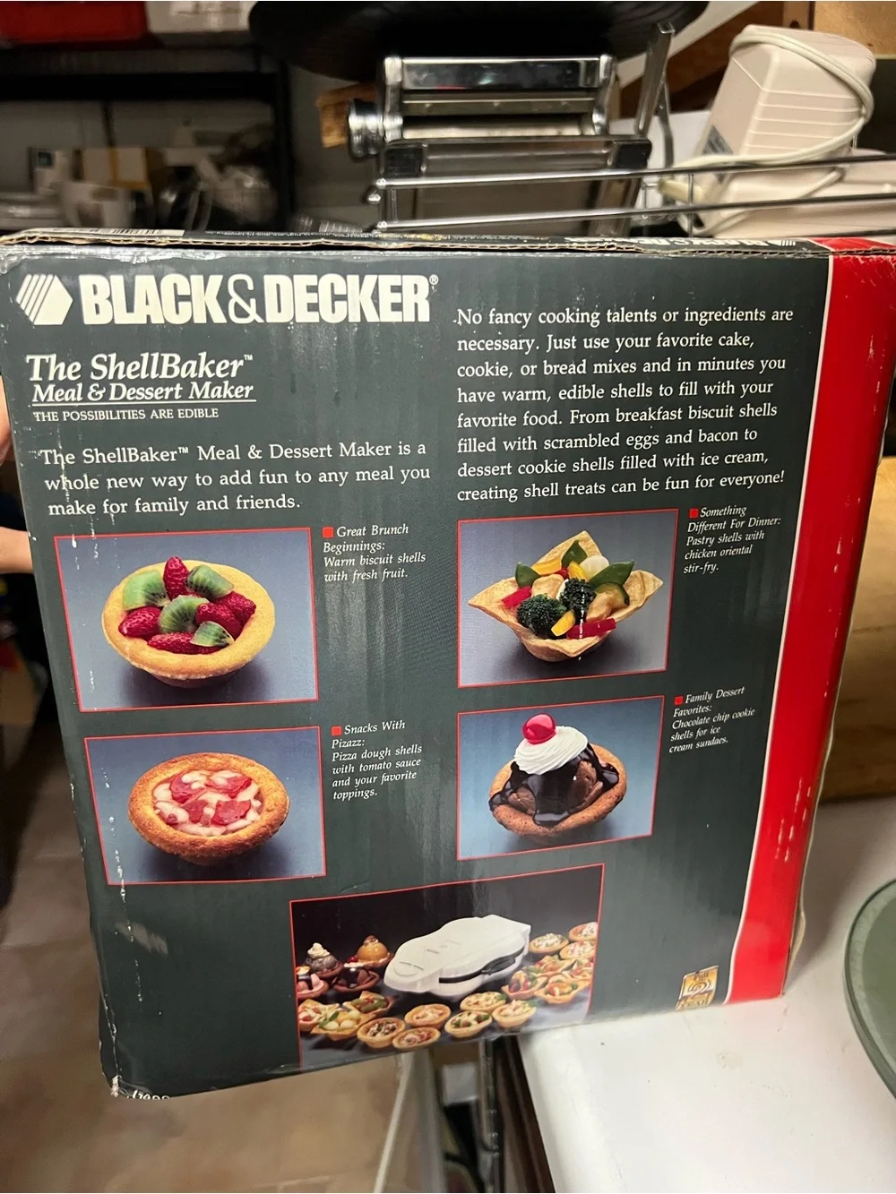 BLACK & DECKER The ShellBaker Meal & Dessert Maker - White